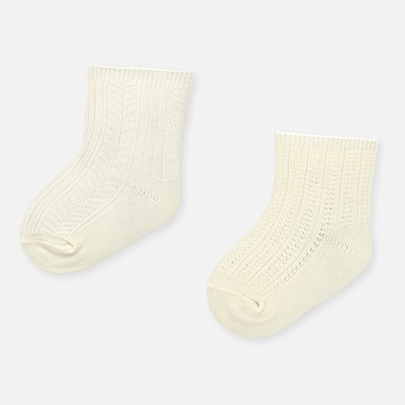 newborn baby white socks