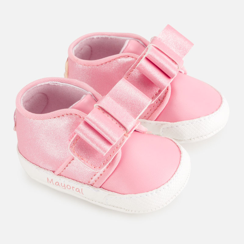 blush baby shoes