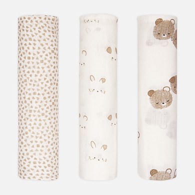 small muslin squares