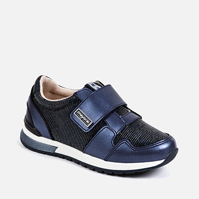 navy velcro trainers