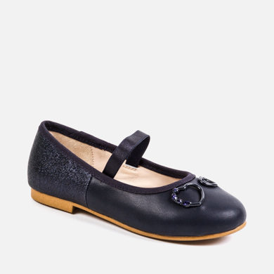 navy blue flat pumps