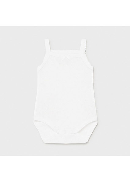 Body A Bretelles Basique Bebe Fille Nouveau Ne Blanc Mayoral