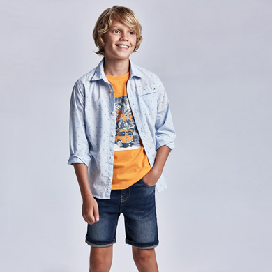 bermudas vaqueras niño