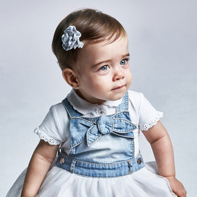 Polo Ecofriends Bebe Fille Blanc Mayoral
