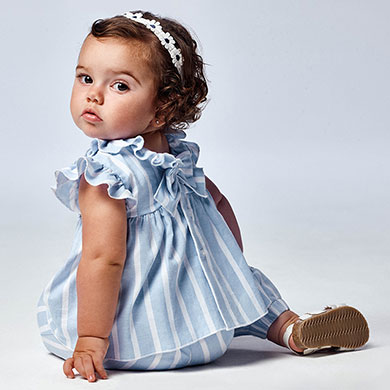 Tunique Volants Bebe Fille Ciel Mayoral