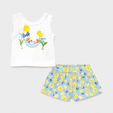 baby girl shorts and shirt set