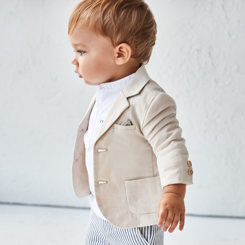 Veste Lin Habillee Bebe Garcon Toile Mayoral