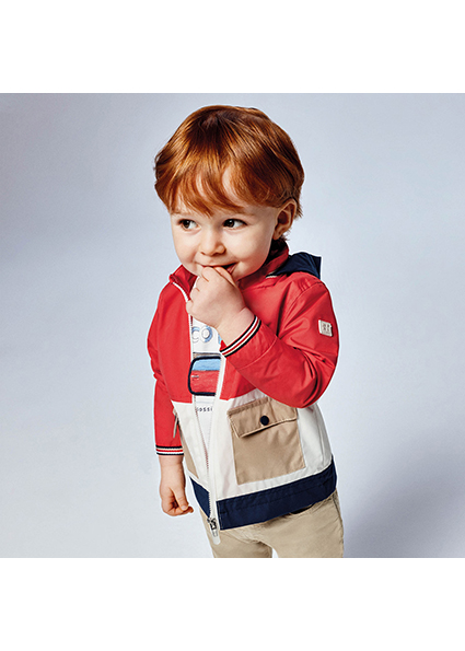 Veste Coupe Vent Bloques Bebe Garcon Cyber Red Mayoral
