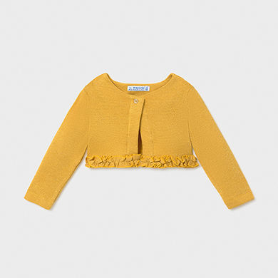 Bolero Bebe Menina Mostaza Lurex Mayoral