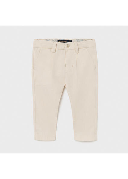 Pantalon Long Lin Habille Bebe Garcon Toile Mayoral