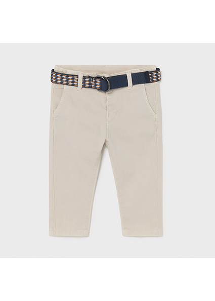 Pantalon Long Pique Avec Ceinture Bebe Garcon Toile Mayoral