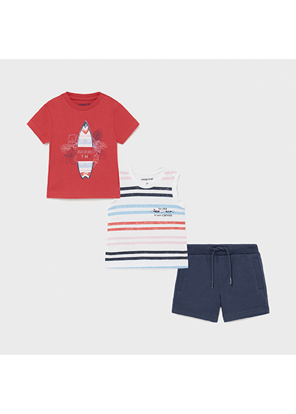 Conjunto Punto Surf Bebe Nino Cyber Red Mayoral