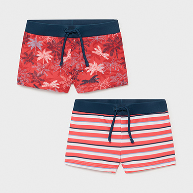 Set 2 Maillots De Bain Bebe Garcon Cyber Red Mayoral