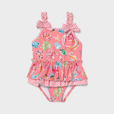 Maillot De Bain Volants Bebe Fille Flamingo Mayoral