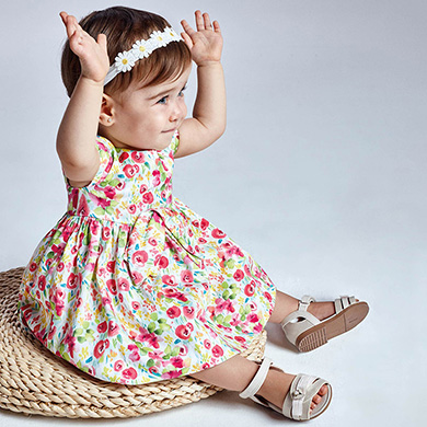 Robe Imprimee Fleurs Bebe Fille Camelia Mayoral
