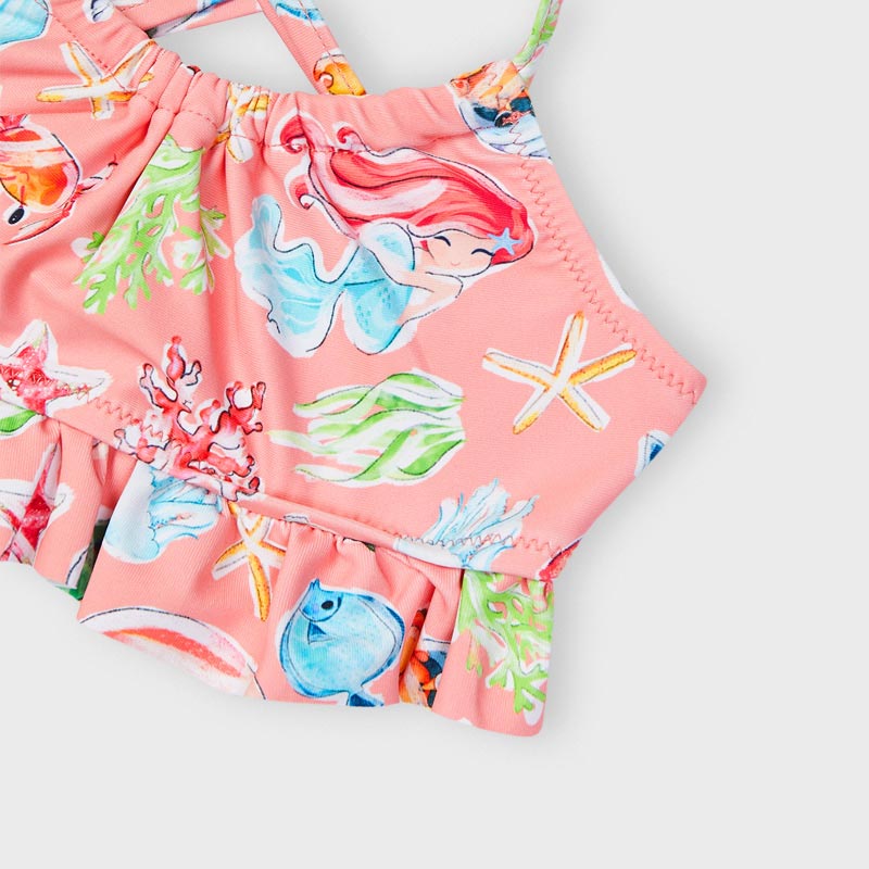 Mermaid Print 2 Piece Bikini For Girl Flamingo Mayoral