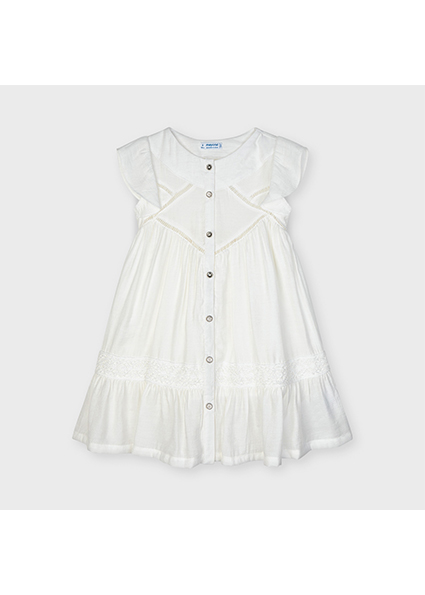 White flowy lace dress Clearance