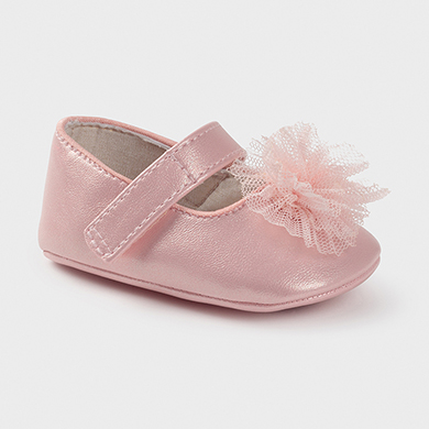 Chaussures Ceremonie Fleur Nouveau Ne Fille Pale Blush Mayoral