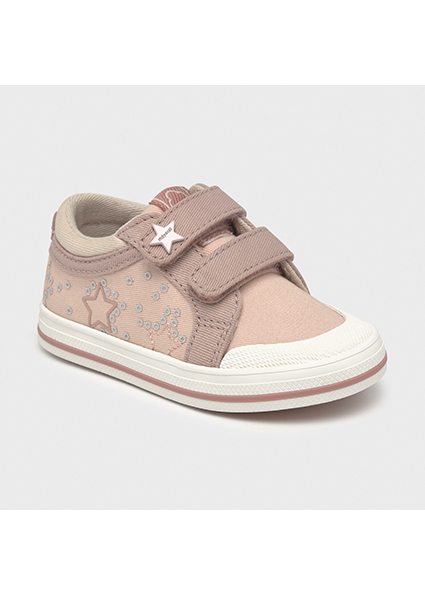 Baskets Toile Etoiles Bebe Fille Rose Mayoral