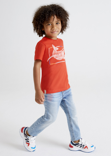 Basic slim fit denim long trousers boy 