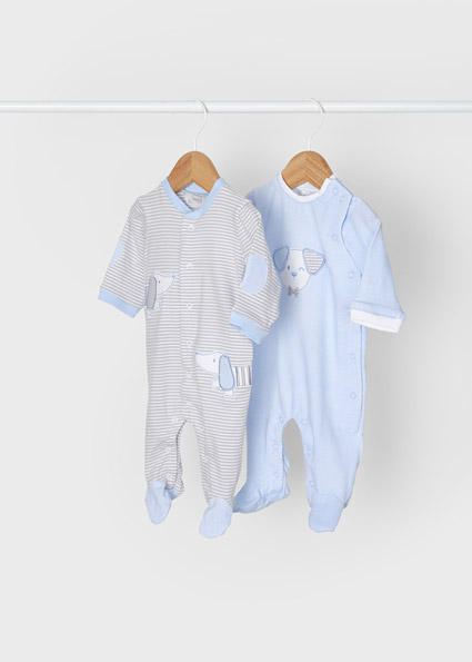 Set 2 pigiami ECOFRIENDS neonato Cielo | Mayoral ®