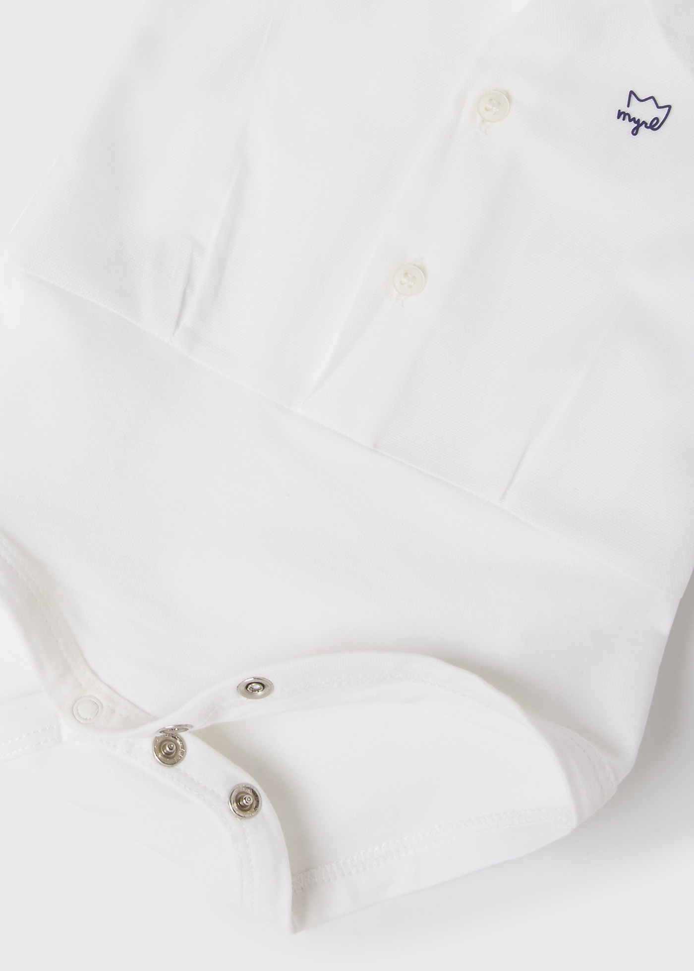 Body Modello Camicia In Cotone Bianco Neonato MAYORAL1701B