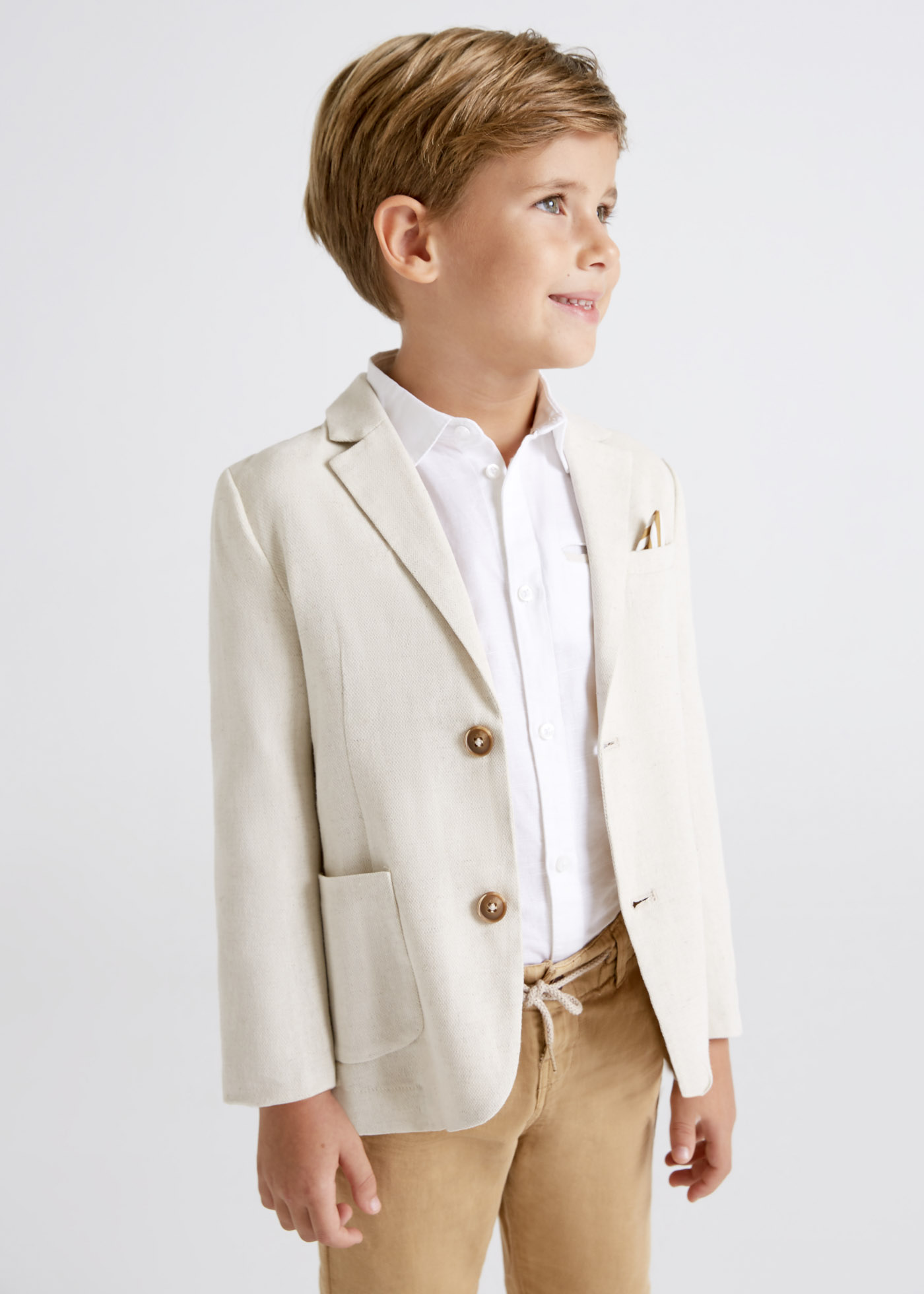 boys tan blazer