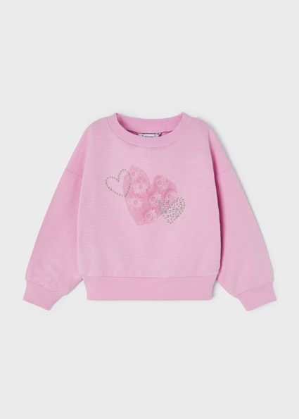 Sudadera aplicaciones niña Malva | Mayoral ®