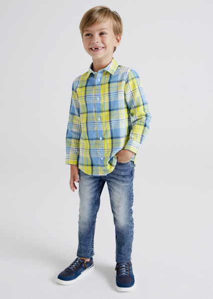 Pantalón largo tejano ECOFRIENDS skinny fit niño Grisáceo | Mayoral ®