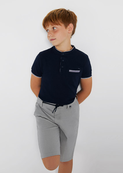 Boys grey chino shorts clearance