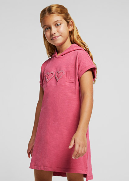 Plush Message Dress Girl Petal Mayoral