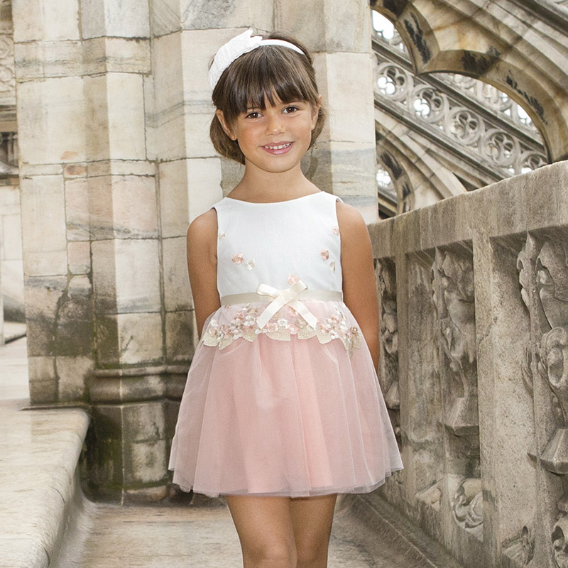 Mayoral Little Girl 2-9 Embroidered Tulle Dress | eBay