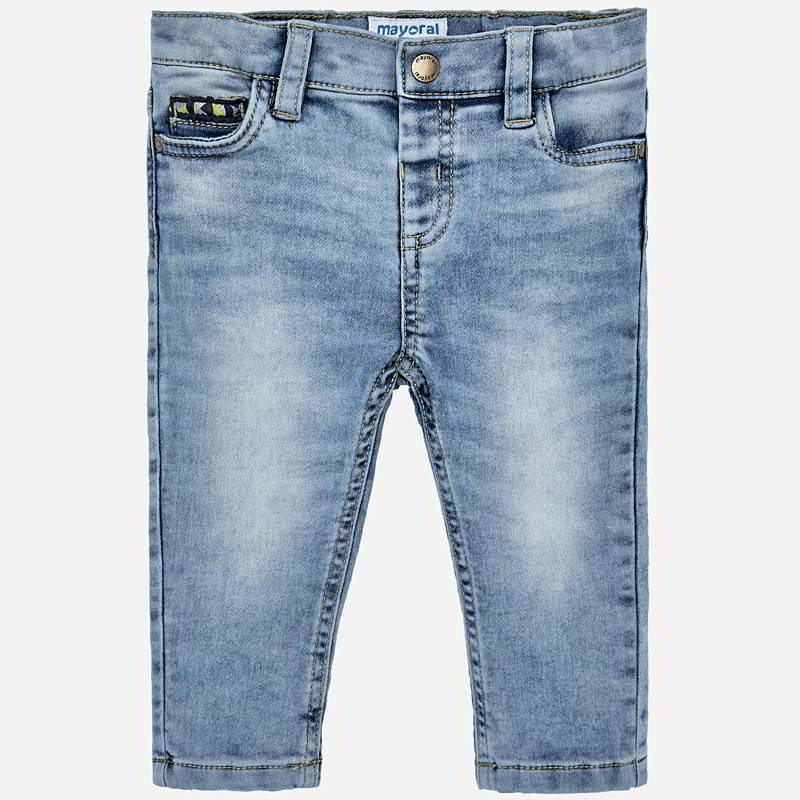 Pantalone jeans slim fit bambino Jeans Chiaro