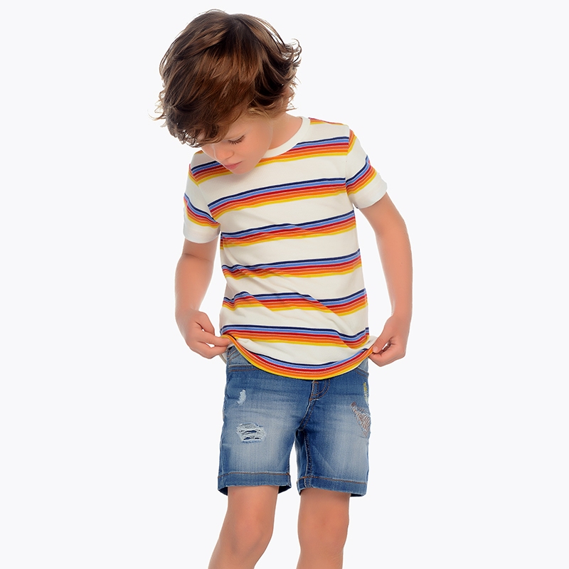 sustainable denim shorts