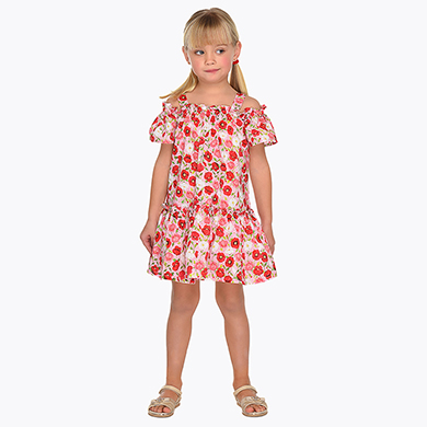 vestido vermelho mayoral