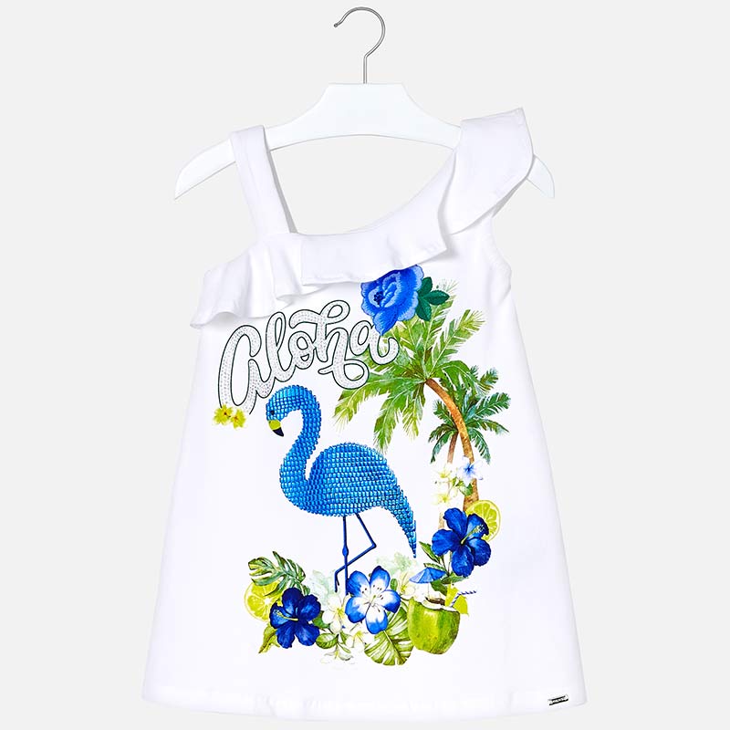 mayoral flamingo dress