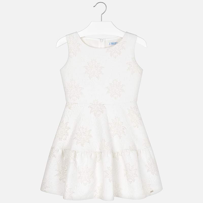 off white sleeveless dress