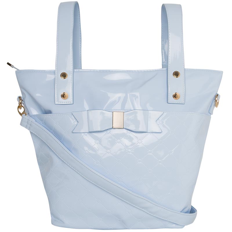 blue pram bag