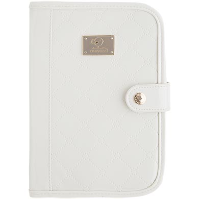 Portadocumentos de bebé charol con cremallera y broche