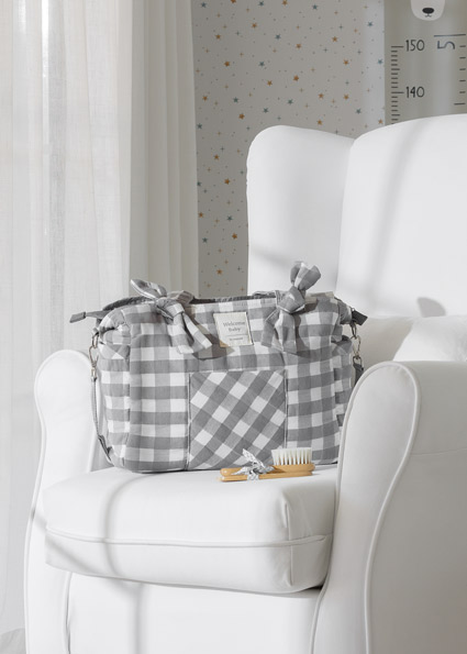 Bolso vichy bebé Charcoal | Mayoral ®