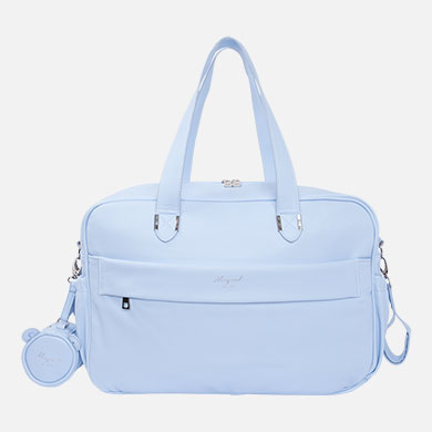 Bolso de bebé en polipiel con portachupete