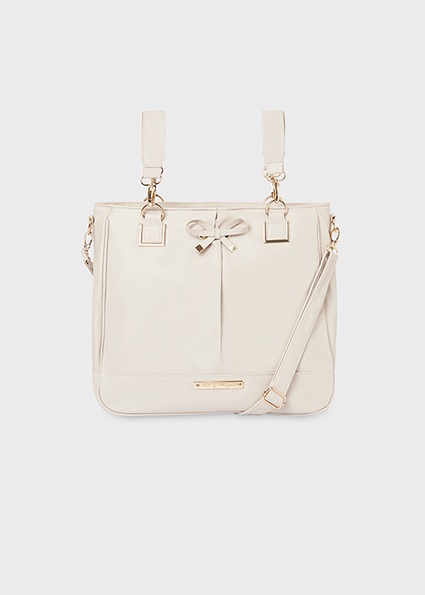Bolso maternidad panera detalle Piedra | Mayoral ®