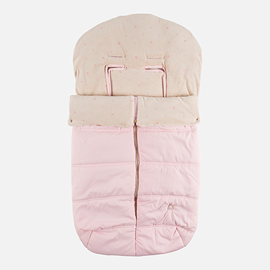 Microfiber pram footmuff for baby