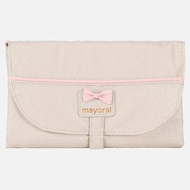 Folding leatherette changing mat for baby