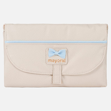 Folding leatherette changing mat for baby