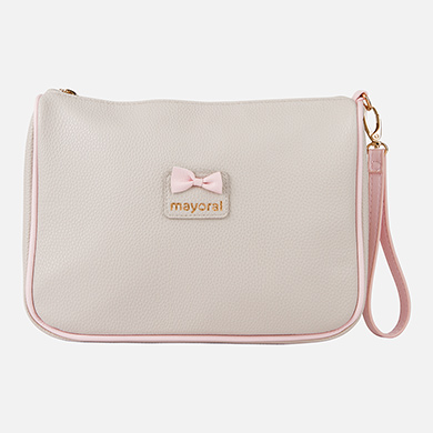 Leatherette toiletry bag for baby