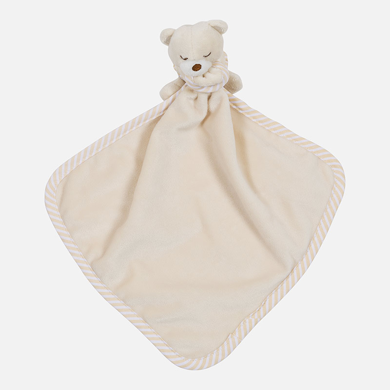 Baby Comforter With Teddy Bear Natural Mayoral