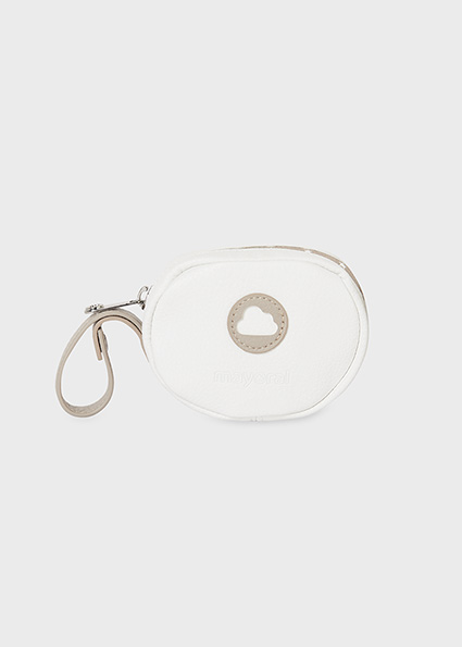 Porte Sucette Detail Logo Bebe Ecru Mayoral
