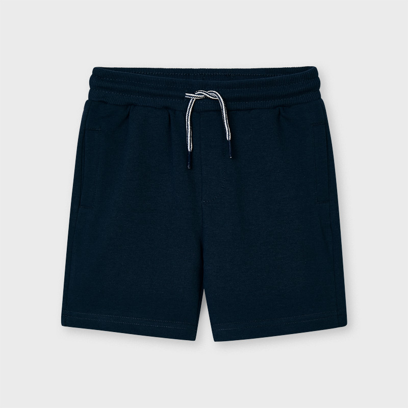 blue jogger shorts
