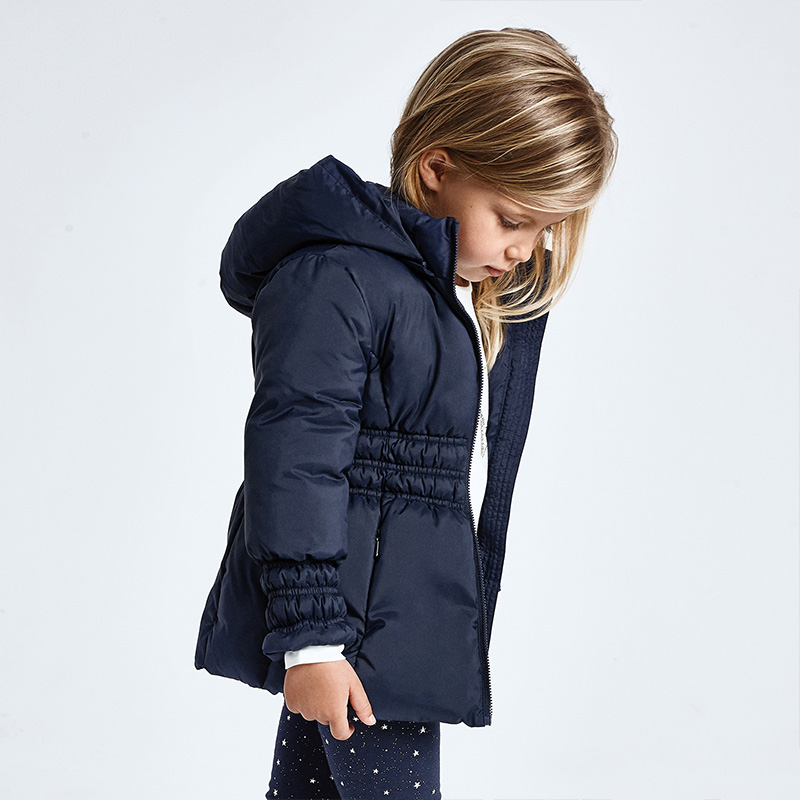 girls blue school coat